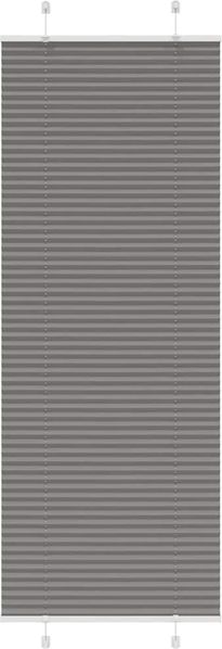 vidaXL Plissee Anthrazit 75x200 cm Stoffbreite 74,4 cm Polyester 4015104