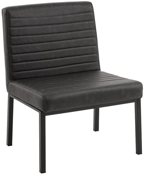 XXL Stuhl Wingston 69x94x62cm Stabil bis 250kg Kunstleder grau, Komfortabel Pflegeleicht Perfekt für Büro und Praxis, Robust