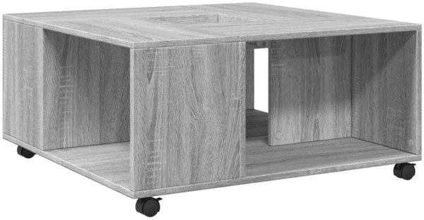 vidaXL Couchtisch Grau Sonoma 80x80x40 cm Holzwerkstoff 853178