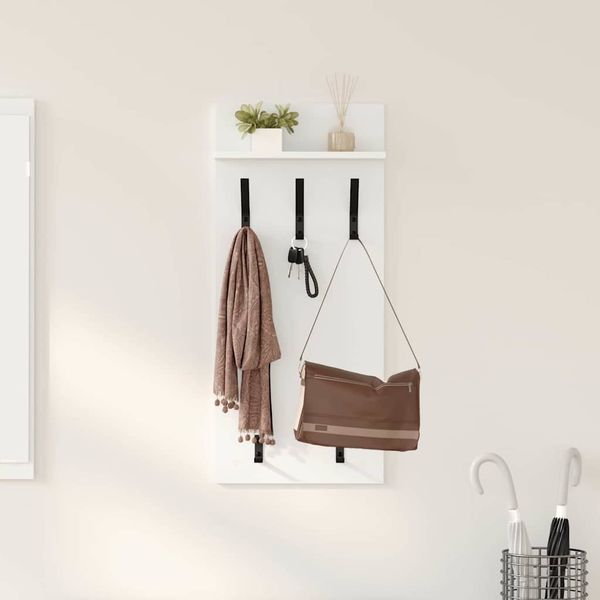 vidaXL Wandmontierter nachttisch Weiß 40 x 10 x 90 cm Holzwerkstoff 874451