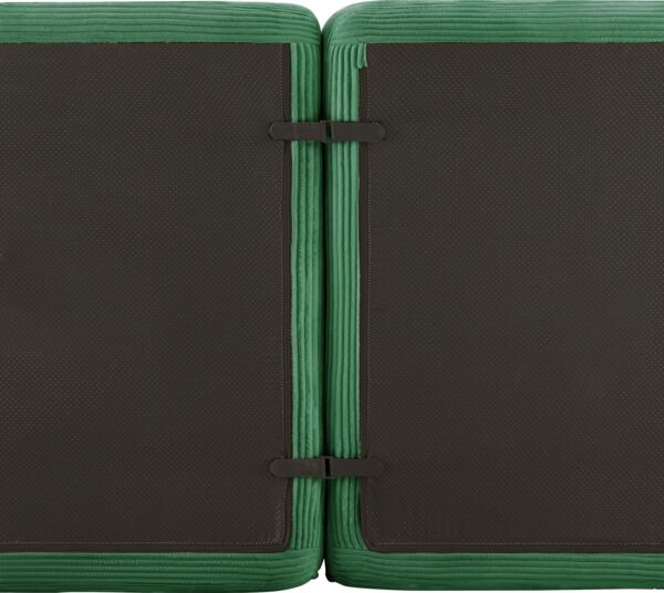 Flieks 4-Sitzer Sofa, Modular L-Form Schlafsofa, Tiefsofa mit Ottoman & 4 Kissen, Cord, Grün Bild 7