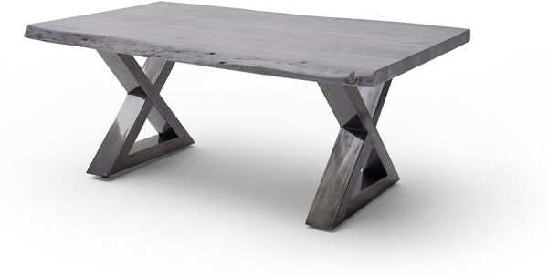 Couchtisch >CARTAGENA< in Akazie grau, massiv lackiert - 110x45x70cm (BxHxT)