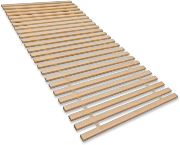 Madera XXL –Rollrost mit 23 extra stabilen Leisten aus massivem Buchenholz, belastbar bis ca. 280 kg, Größe: 60x120
