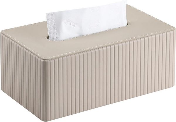 FELIXLEO Aufbewahrungsbox Kosmetiktücherbox Rechteckig Leder Taschentuchspender (1 St)