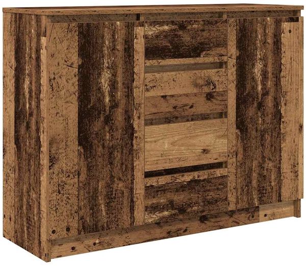 vidaXL Sideboard mit Schubladen Altholz-Optik 100,5x35x76 cm 3328451 Bild 2