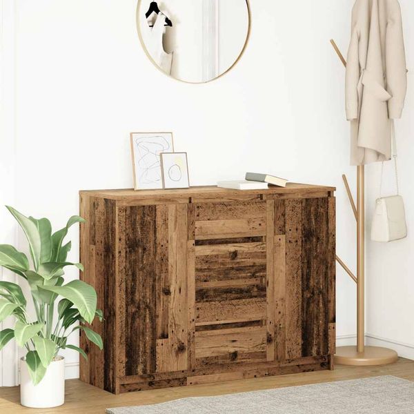 vidaXL Sideboard mit Schubladen Altholz-Optik 100,5x35x76 cm 3328451