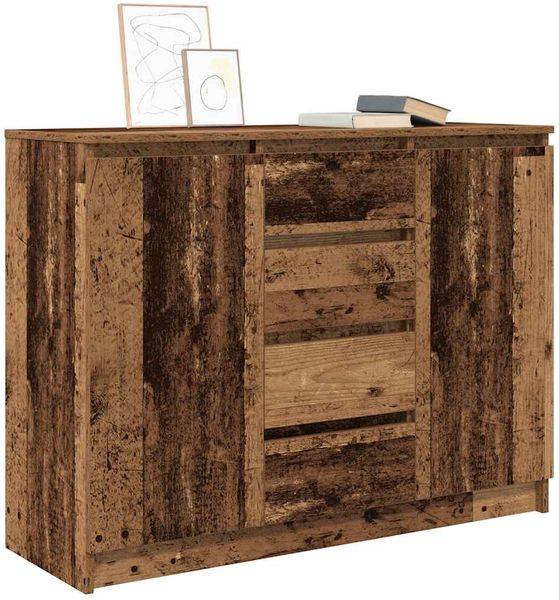 vidaXL Sideboard mit Schubladen Altholz-Optik 100,5x35x76 cm 3328451 Bild 4