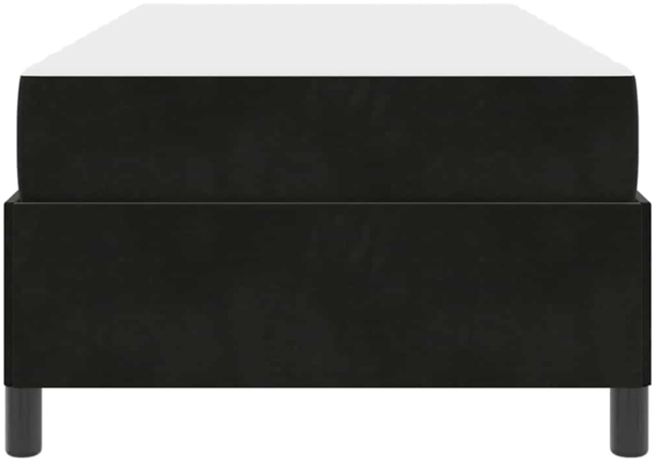 vidaXL Bettrahmen mit Matratze Schwarz 90 x 190 cm Stoff 3399032 Bild 5