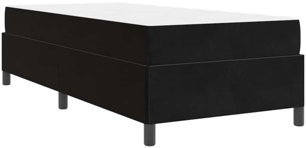 vidaXL Bettrahmen mit Matratze Schwarz 90 x 190 cm Stoff 3399032 Bild 7