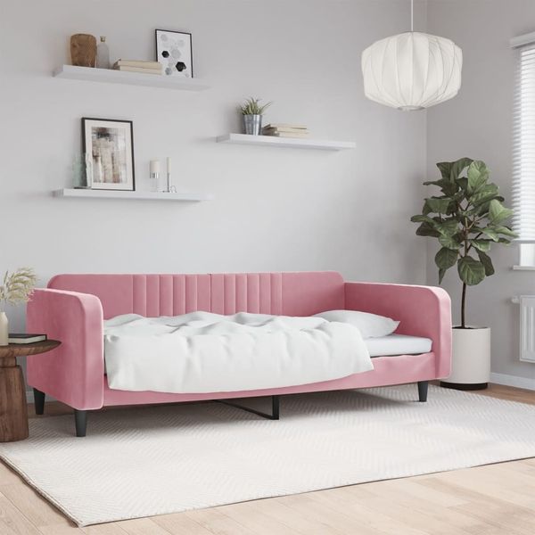 vidaXL Tagesbett Rosa 100x200 cm Samt 354096