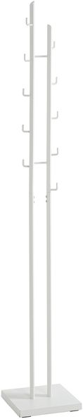 Garderobenständer >21353< in weiss, Metall - 29x176x29cm (BxHxT)