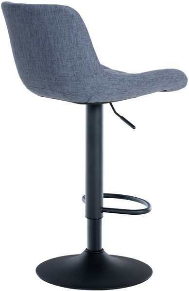 CLP 2er Set Barhocker Tover 360° drehbar und in der Höhe verstellbar,blau Stoff Bild 5