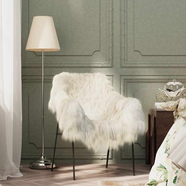vidaXL Schafpelz Creme (60-70)x(90-100) cm 335862
