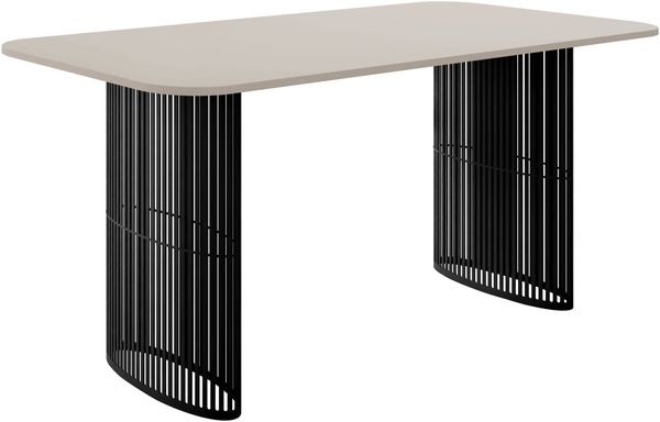 Esszimmertisch Abeior (Farbe: Schwarz / Cashmere) Bild 3
