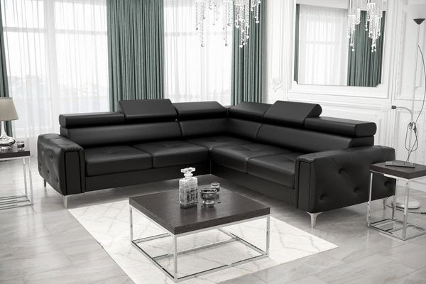 JVmoebel Ecksofa Graues Luxus Ecksofa Moderne Wohnlandschaft Polster Sofa Neu, Made in Europa