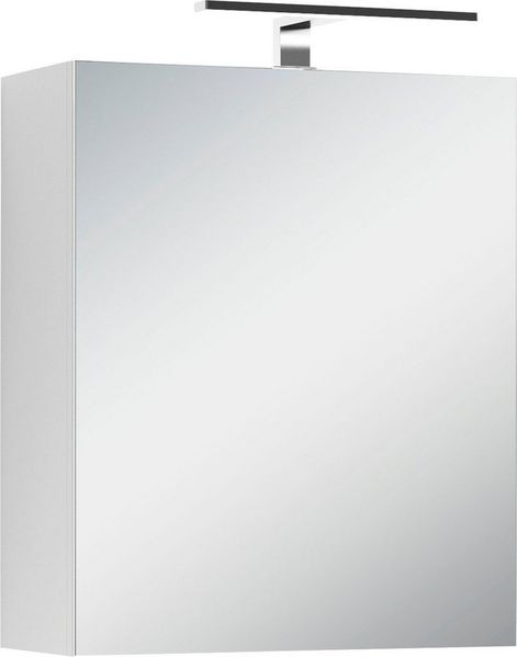 Homexperts 'SALSA' Spiegelschrank, Holzwerkstoff Spanplatte weiß, B 50 x H 60 x T 20 cm