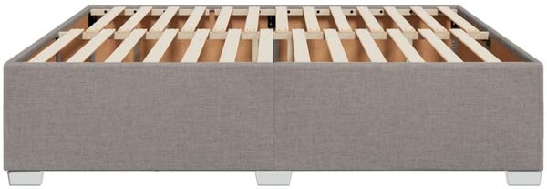 vidaXL Bettgestell ohne Matratze Taupe 200x200 cm Stoff 3284503 Bild 5