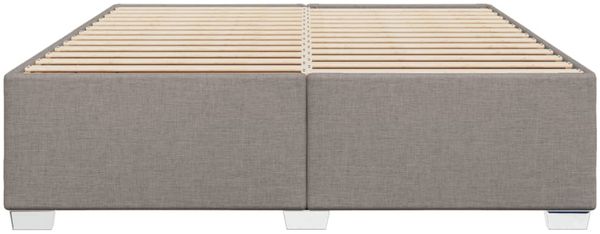 vidaXL Bettgestell ohne Matratze Taupe 200x200 cm Stoff 3284503 Bild 4