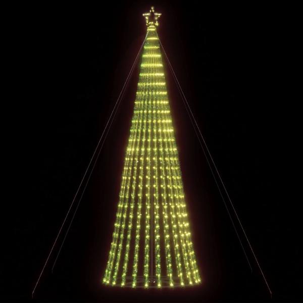 vidaXL Weihnachtsbaum Kegelform 1028 LEDs Warmweiß 403 cm 4016400