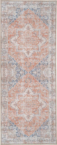 House Nordic Flurläufer, orange/blau, 80x200 cm