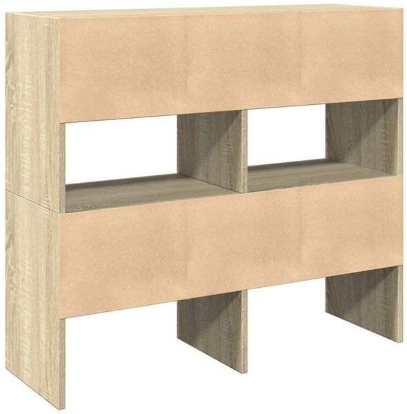 vidaXL Schuhregale 2 Stk. Stapelbar Sonoma-Eiche 89,5x30x40 cm 858844 Bild 6