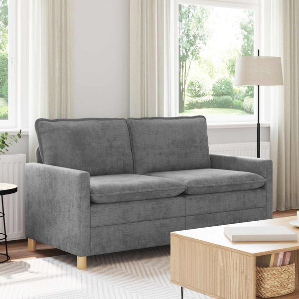 vidaXL Sofa Hellgrau 156 x 81 x 87,5 cm Polyester 42028862