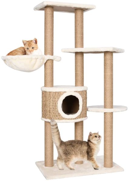 vidaXL Katzen-Kratzbaum 126 cm Seegras 170980