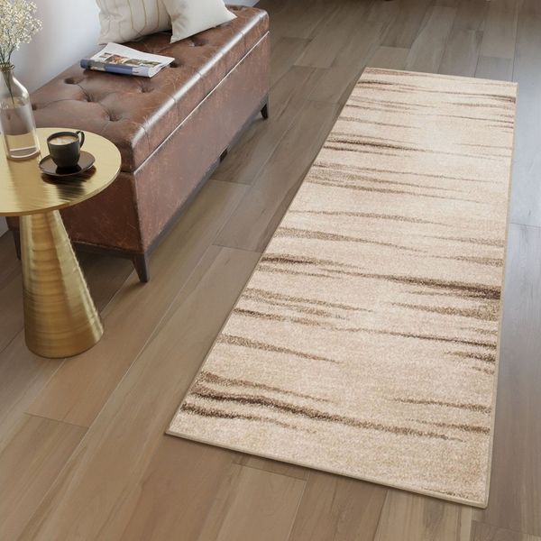Tapiso Läufer SARI, rechteckig, Höhe: 10 mm, Kurzflor Flurläufer, pflegeleicht, Wohnzimmer Schlafzimmer Flur Küche