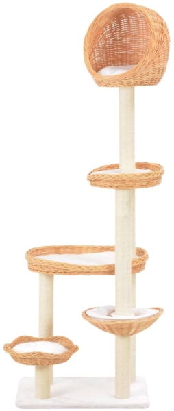 vidaXL Katzen-Kratzbaum Sisal Natürliches Weidenholz 170729 Bild 1