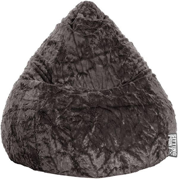 Sitting Point Sitzsack Fluffy L ca. 120 Liter anthrazit