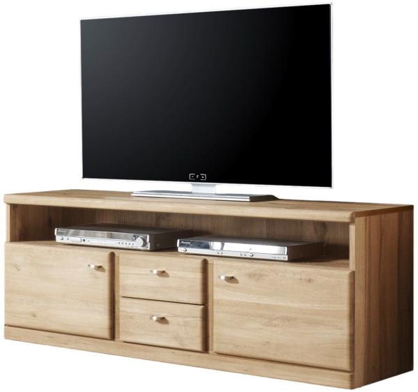 Lowboard Teilmassiv Ianisha 143x56x46 TV-Unterteil Wildeiche Bianco geölt 20117