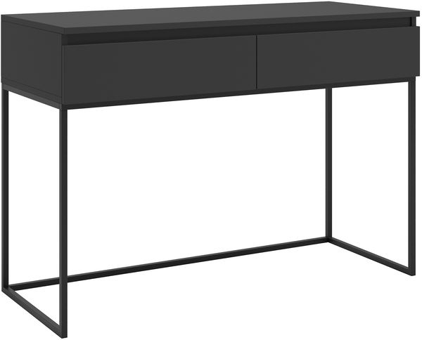 Selsey 'Bemmi' Schminktisch Schreibtisch, schwarz, ca. 80 x 120 x 50 cm
