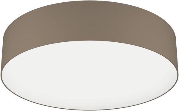 Eglo 900441 Deckenleuchte ROMAO-Z Textil, Kunststoff taupe, weiss LED 35W 2700-6500K H:15cm Ø57cm dimmbar mit Connect-Z Funktion