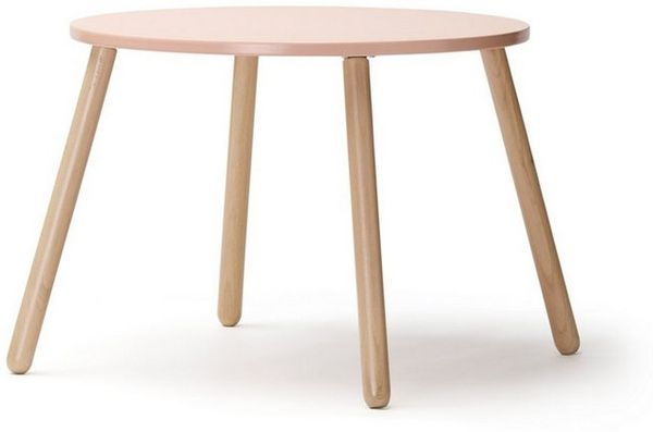 Kids Concept Kindersitzgruppe Tisch und zwei Hocker, apricot