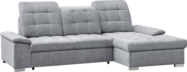 WERK2 Ecksofa Carmen L-Form, Sofa, Eckcouch mit Schlaffunktion, Bettkasten, Sitztiefenverstellung