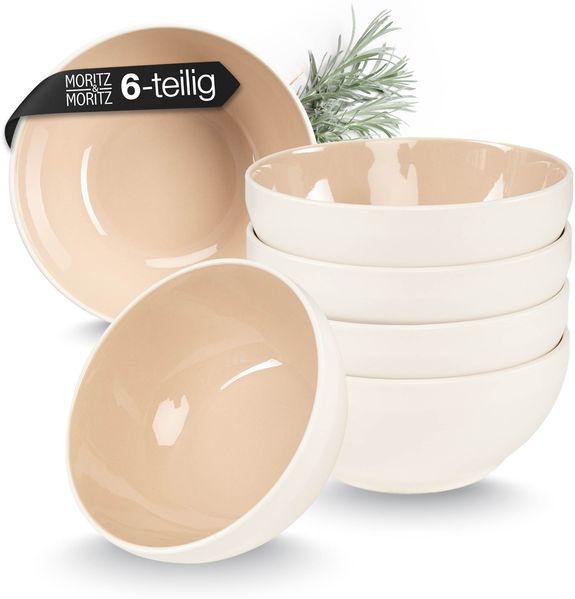 Moritz & Moritz CAVO Müslibowl 6er Pack - Almond