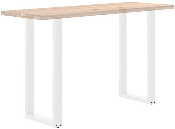 vidaXL Bartischbeine U-Form 2 Stk. Weiß 40x(100-101) cm Stahl 4013229 Bild 8