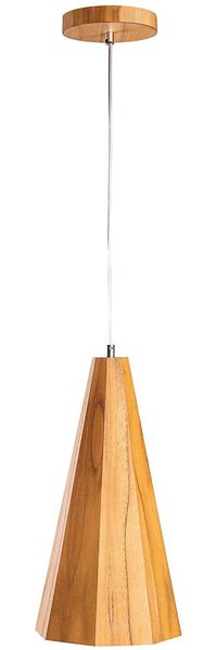 Elstead Lighting Pendelleuchte ANGULAR Teakfurnier E27