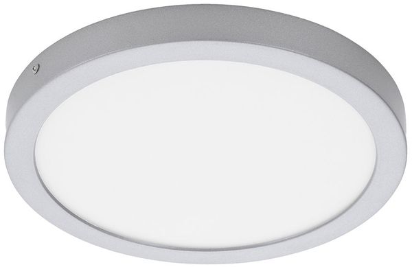 LED Deckenleuchte, Aufbaulampe, chrom-matt, D 30 cm