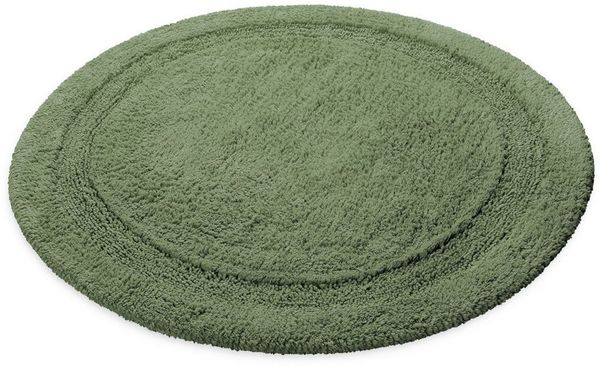 OTTO home Badematte Meellor, Höhe 20 mm, rutschhemmend beschichtet, fußbodenheizungsgeeignet, Baumwolle, rund, Badteppich, getuftet, modern, Uni, antirutsch, flauschig, Baumwolle