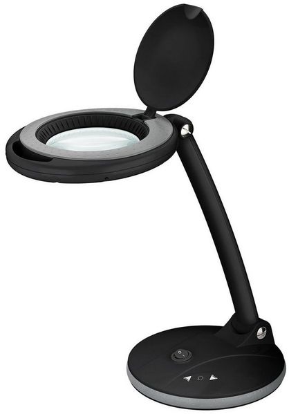 Goobay Lupenlampe 6 W LED Lupenleuchte mit Standfuß, SMD LED, kaltweiß, 6500 K