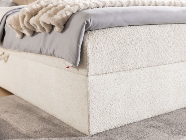 Boxspringbett Schlafzimmerbett TORIBO PREMIUM 200x200cm Stoff Coral Cognac Bild 4