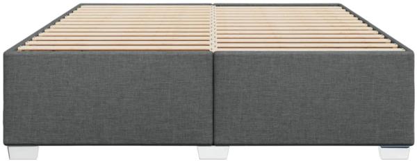 Bettgestell ohne Matratze, ohne Kopfteil, Stoff, Dunkelgrau, 180x200 cm Bild 3