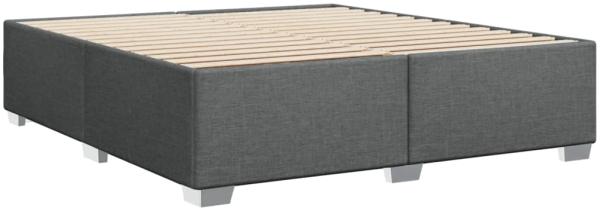 Bettgestell ohne Matratze, ohne Kopfteil, Stoff, Dunkelgrau, 180x200 cm Bild 5