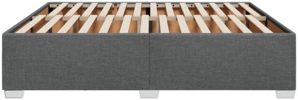 Bettgestell ohne Matratze, ohne Kopfteil, Stoff, Dunkelgrau, 180x200 cm Bild 4