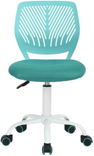 FurnitureR Gaming Stuhl für Kinder, ergonomischer Schreibtischstuhl ohne Armlehnen, moderner Bürostuhl mit Sitzhöhenverstellung und leisen Gummirädern, ideal für Lernen und Spielen
