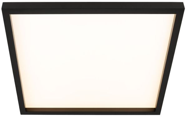 LED Deckenleuchte, Backlight, schwarz, quadratisch, L 42,2 cm