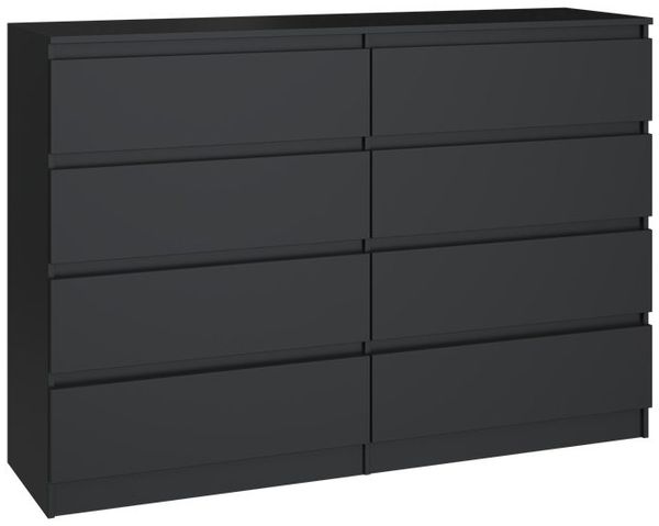 ibonto KOMMODE SCHWARZ 40x138x97cm (H 97 x T 40 x B 138 cm)