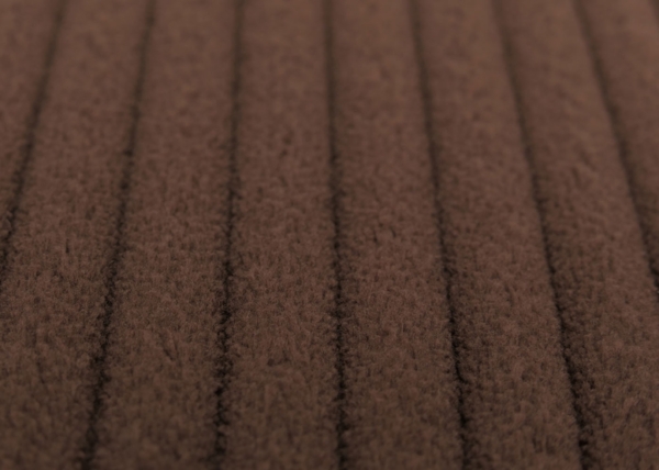 Relaxsessel HWC-C76, Schaukelstuhl Sessel Schwingstuhl mit Hocker Stoff Cord 320g/m² Öko-Tex ~ braun Gestell weiß Bild 3