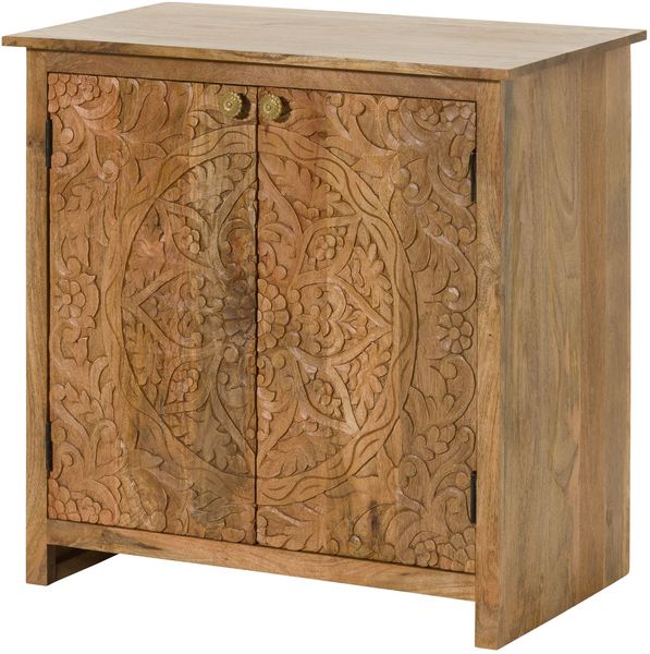 Kommode Mango 80x48x78 natur lackiert KASHMIR #108